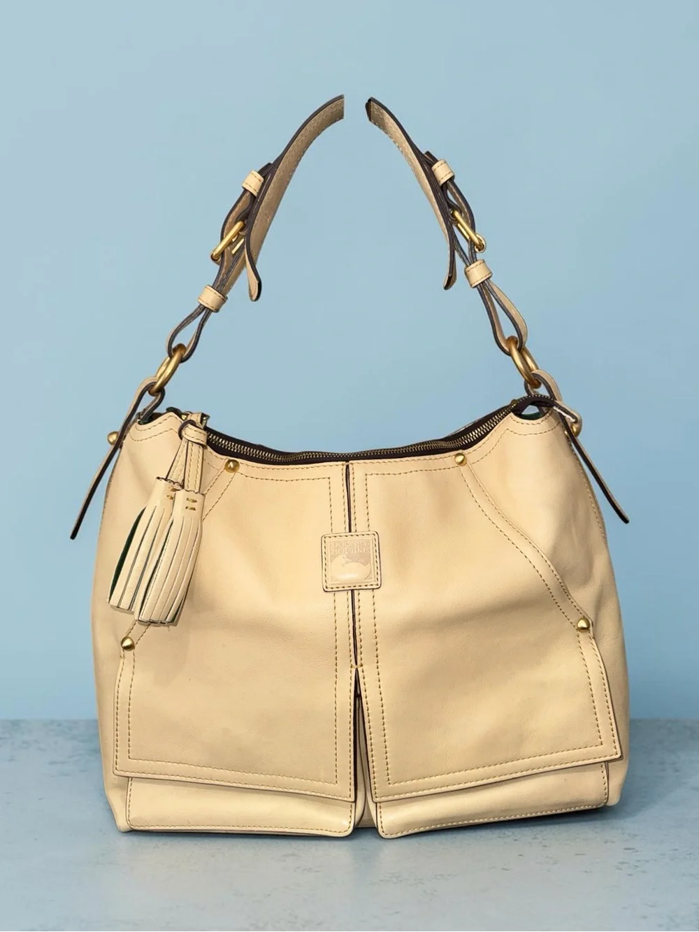 Dooney & Bourke Cream Florentine Kingston